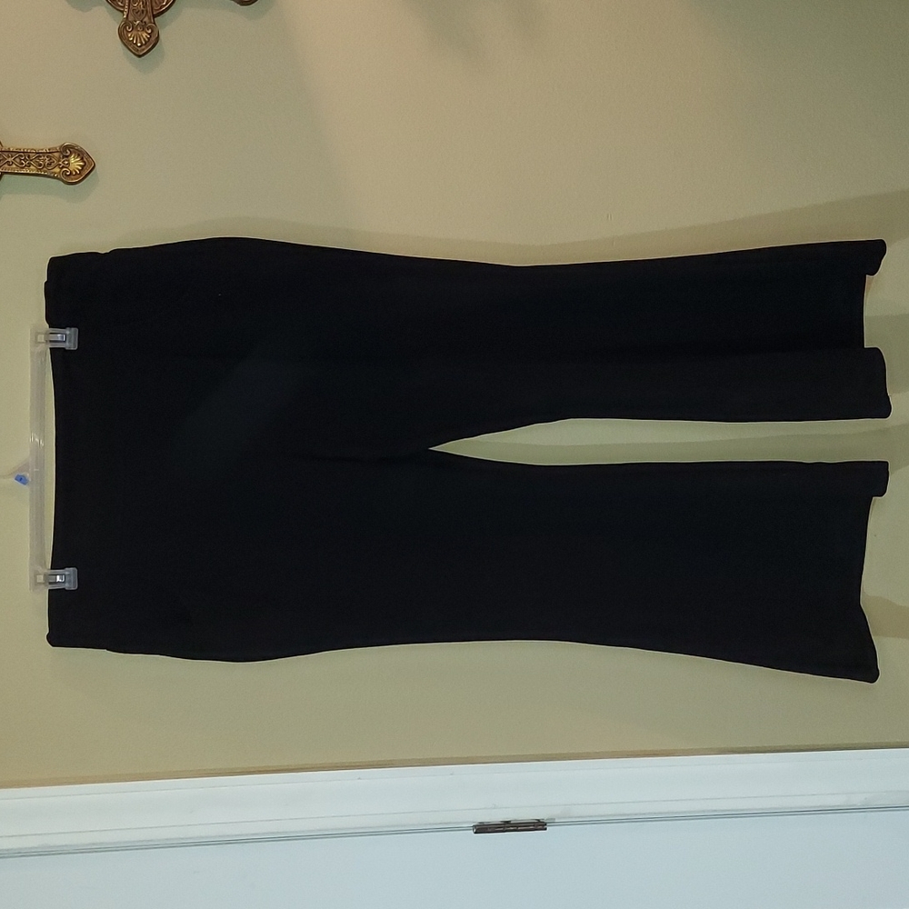 Black pull-on dress pants